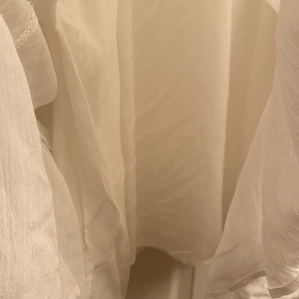 White Ruffled Women's Tunic - Picture 6 of 6